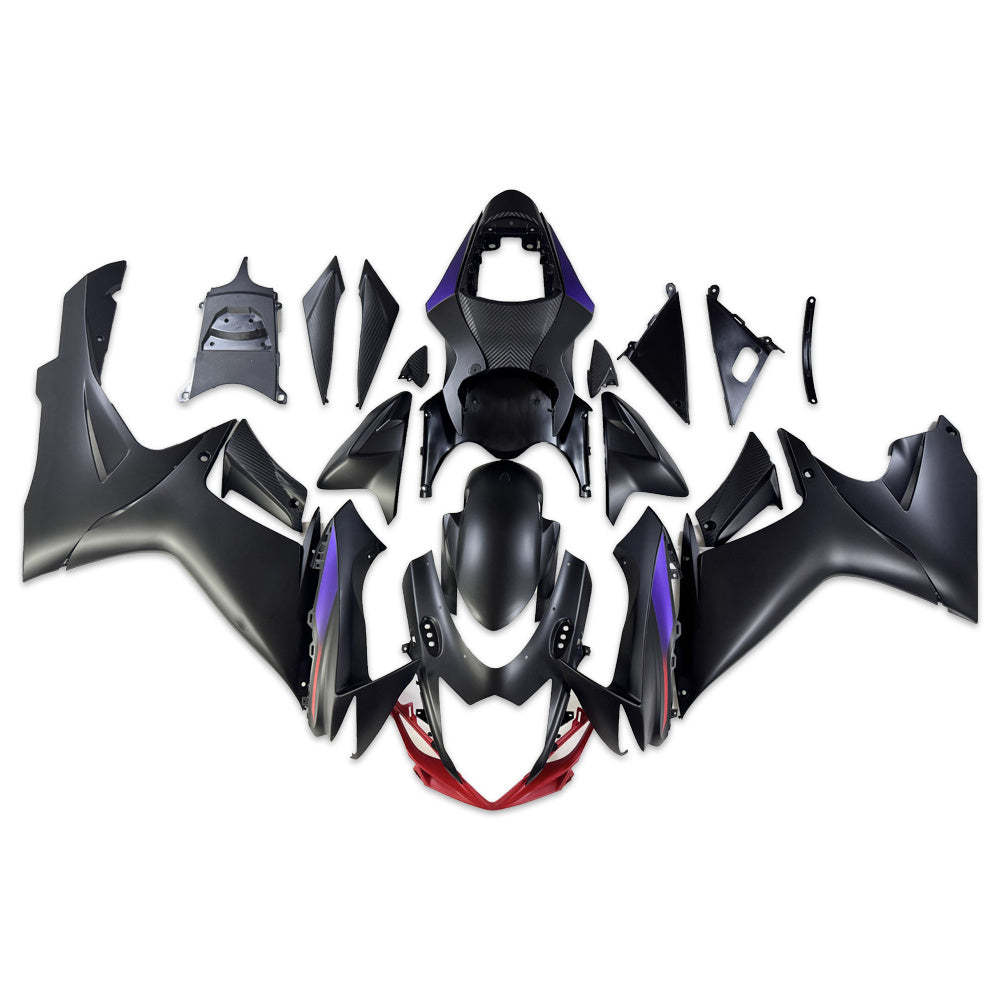 NT Fairing Fit for Suzuki 2011-2027 GSXR600/750 N107- Matte Black Candy Red | ABS Injection