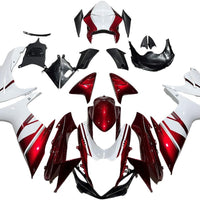 US STOCK NT Aftermarket Injection ABS Plastic Fairing Fit for GSXR 600/750 2011-2024 White Red N102 Available in CA