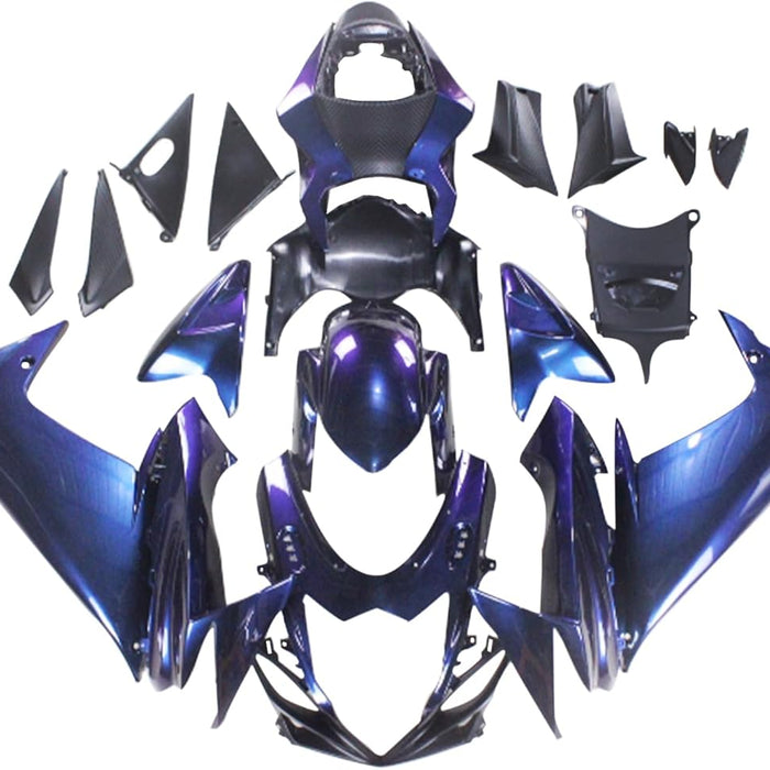 NT Aftermarket Injection ABS Plastic Fairing Fit for GSXR 600/750 2011-2024 Chameleon Purple Blue N079