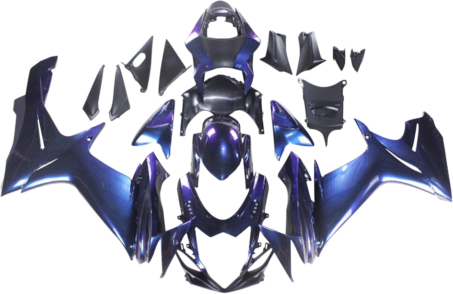 NT Fairing Fit for Suzuki 2011-2027 GSXR600/750 N079- Chameleon Purple Blue | ABS Injection
