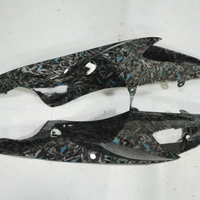US STOCK NT Aftermarket Injection ABS Plastic Fairing Fit for GSXR 600/750 2011-2024 Blue Black Forged Carbon Fiber Look SU05 Available in CA
