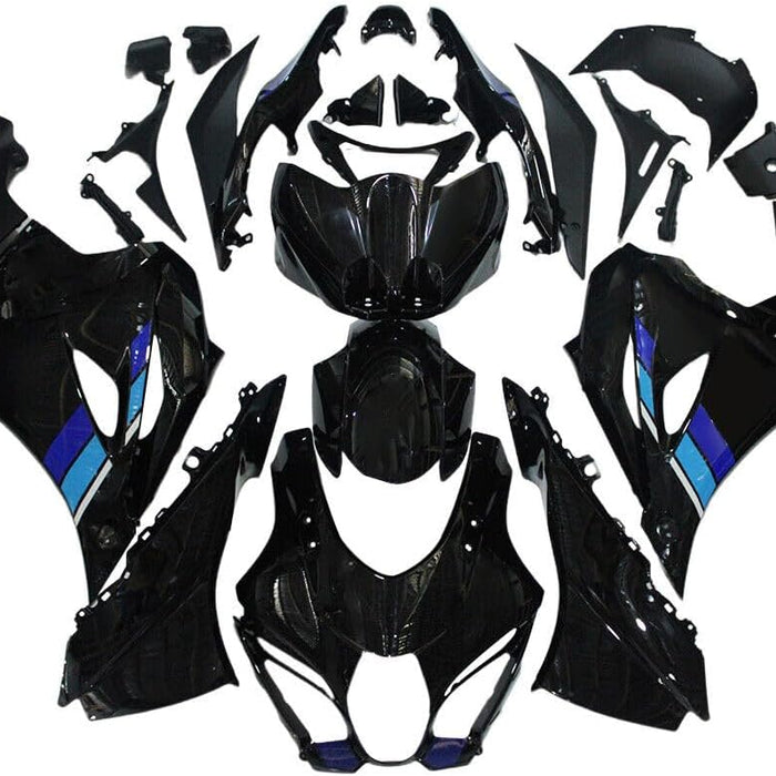 NT Aftermarket Injection ABS Plastic Fairing Fit for GSXR 1000 2017-2025 Black Blue N034