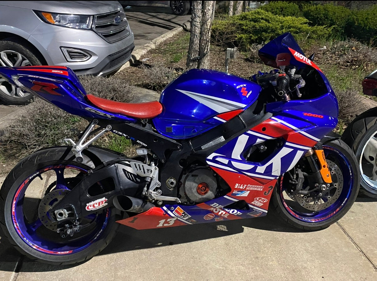 NT Aftermarket Injection ABS Plastic Fairing Fit for GSXR 1000 2017-2025 Blue Red White N0002