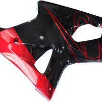 NT Aftermarket Injection ABS Plastic Fairing Fit for GSXR 1000 2000-2002 Black Red U029