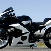 NT Injection Silver Bodywork Fairing Fit for  2003-2004 GSXR 1000 Black White N0001