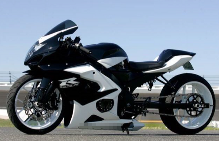 NT Injection Silver Bodywork Fairing Fit for  2003-2004 GSXR 1000 Black White N0001