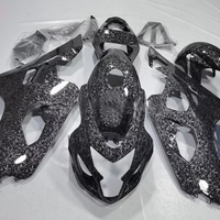 NT Aftermarket Injection ABS Plastic Fairing Fit for GSXR 600/750 2004-2005 Forged Carbon Fiber Look S02
