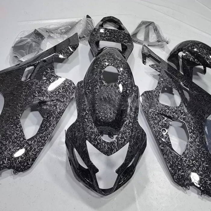 NT Aftermarket Injection ABS Plastic Fairing Fit for GSXR 600/750 2004-2005 Forged Carbon Fiber Look S02