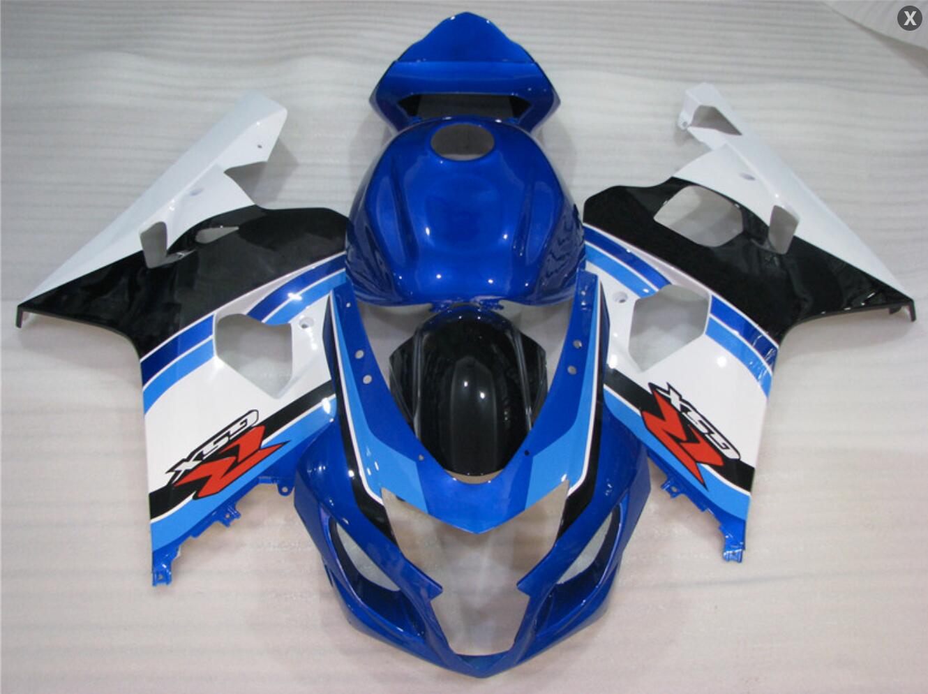 NT Fairing Fit for Suzuki 2004-2005 GSXR600/750 N020- Blue Black White | ABS Injection