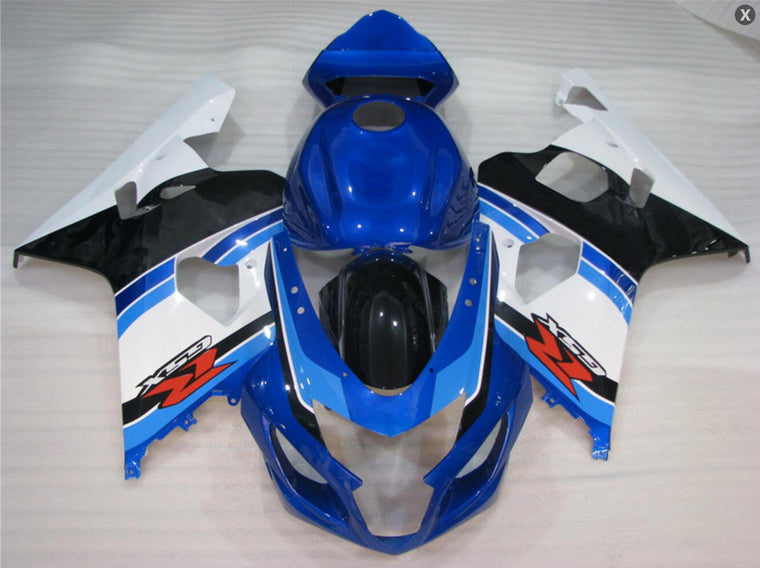 NT Fairing Fit for Suzuki 2004-2005 GSXR600/750 N020- Blue Black White | ABS Injection