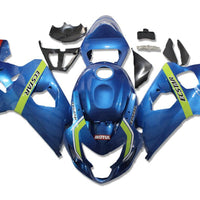 US STOCK NT Aftermarket Injection ABS Plastic Fairing Fit for GSXR 600/750 2004-2005 Blue N095 Available in CA