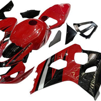 NT Aftermarket Injection ABS Plastic Fairing Fit for GSXR 600/750 2004-2005 Red Black N110