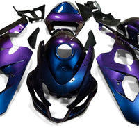 NT Aftermarket Injection ABS Plastic Fairing Fit for GSXR 600/750 2004-2005 Blue Purple Chameleon N100