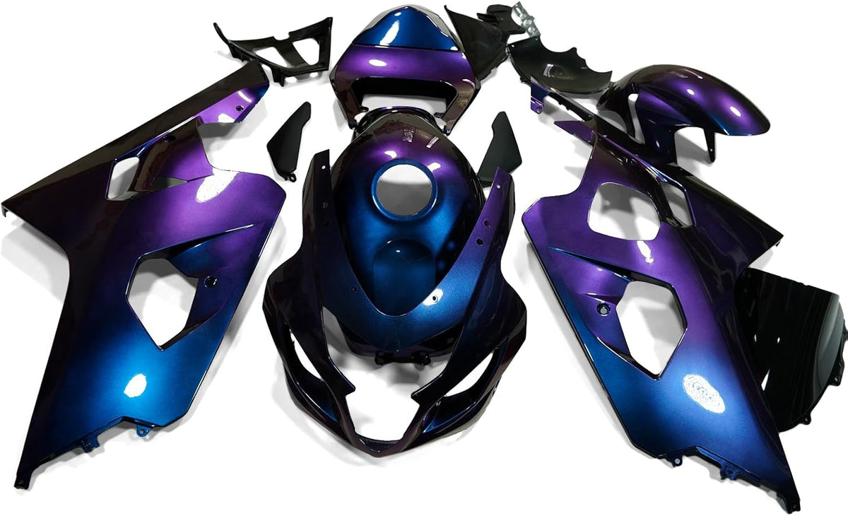 NT Fairing Fit for Suzuki 2004-2005 GSXR600/750 N100- Blue Purple Chameleon | ABS Injection, US Stock