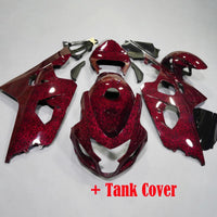 NT Aftermarket Injection ABS Plastic Fairing Fit for GSXR 600/750 2004-2005 Red Forged Carbon Fiber Look S05