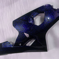 NT Aftermarket Injection ABS Plastic Fairing Fit for GSXR 600/750 2004-2005 Blue Forged Carbon Fiber Look S06