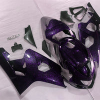 NT Aftermarket Injection ABS Plastic Fairing Fit for GSXR 600/750 2004-2005 Purple Forged Carbon Fiber Look S07