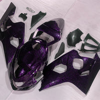 NT Aftermarket Injection ABS Plastic Fairing Fit for GSXR 600/750 2004-2005 Purple Forged Carbon Fiber Look S07