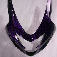 NT Aftermarket Injection ABS Plastic Fairing Fit for GSXR 600/750 2004-2005 Purple Forged Carbon Fiber Look S07