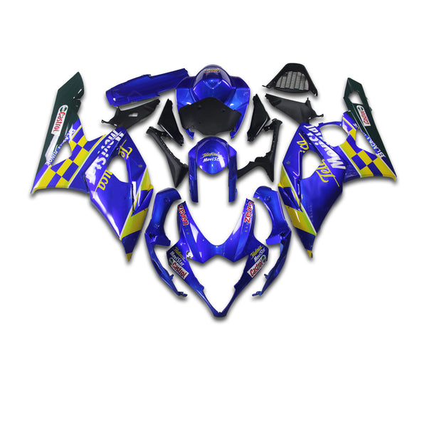 NT Aftermarket Injection ABS Plastic Fairing Fit for GSXR 1000 2005-2006 Blue Yellow N065