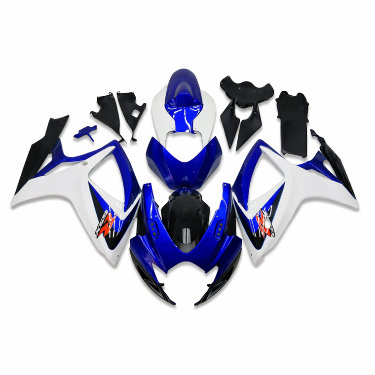 NT Fairing Fit for Suzuki 2006-2007 GSXR600/750 N005- Blue White | ABS Injection