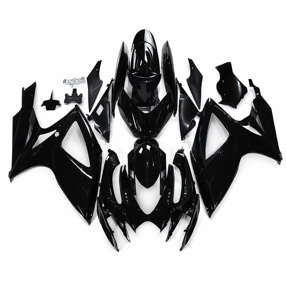 NT Fairing Fit for Suzuki 2006-2007 GSXR600/750 N008- Glossy Black | ABS Injection
