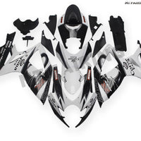 NT Aftermarket Injection ABS Plastic Fairing Fit for GSXR 600/750 2006-2007 White Black N010