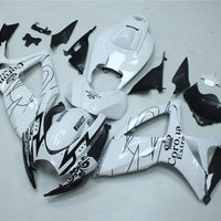 NT Aftermarket Injection ABS Plastic Fairing Kit Fit for GSXR 600/750 2006 2007 White Black N014