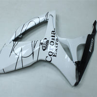 NT Aftermarket Injection ABS Plastic Fairing Kit Fit for GSXR 600/750 2006 2007 White Black N014