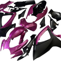 US STOCK NT Injection Molding Fairing Fit for 2006 2007 GSXR 600 750 Purple Black N123 Available in CA