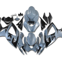 US STOCK NT Injection Molding Fairing Fit for 2006 2007 GSXR 600 750 Gray Black N130 Available in CA