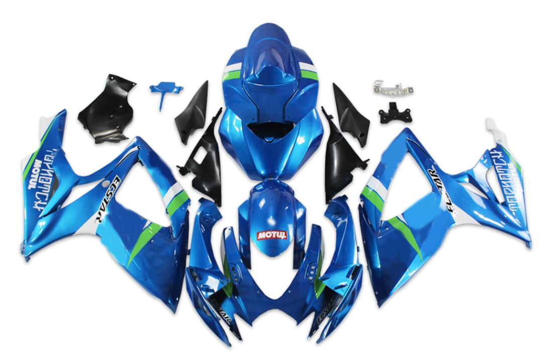 NT Fairing Fit for Suzuki 2006-2007 GSXR600/750 N131- Blue White | ABS Injection