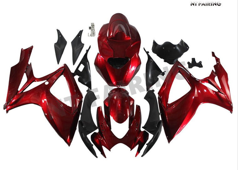 NT Fairing Fit for Suzuki 2006-2007 GSXR600/750 N132- Candy Red | ABS Injection, US Stock