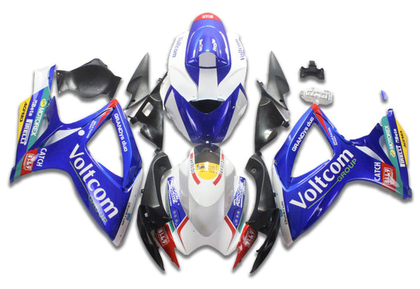 NT Aftermarket Injection ABS Plastic Fairing Kit Fit for GSXR 600/750 2006 2007 Blue White Black N133