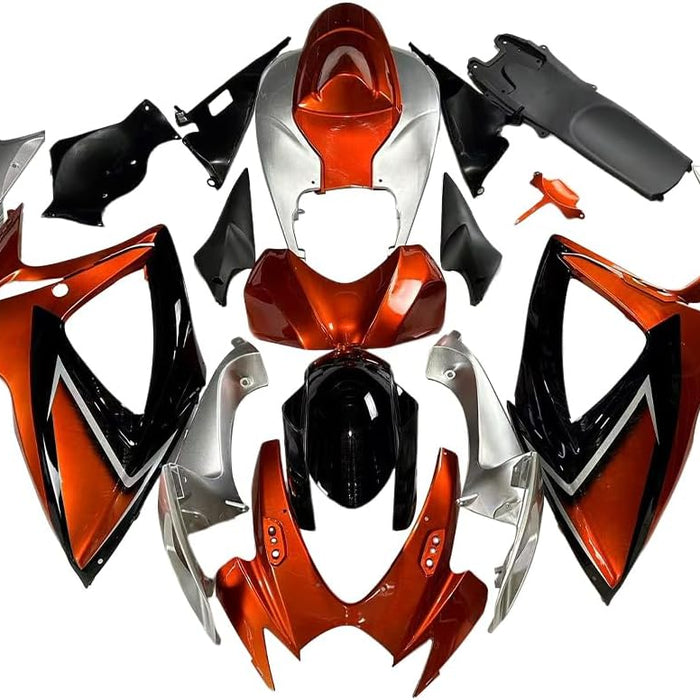 NT Injection Molding Fairing Fit for 2006 2007 GSXR 600 750 Orange Silver Black N148