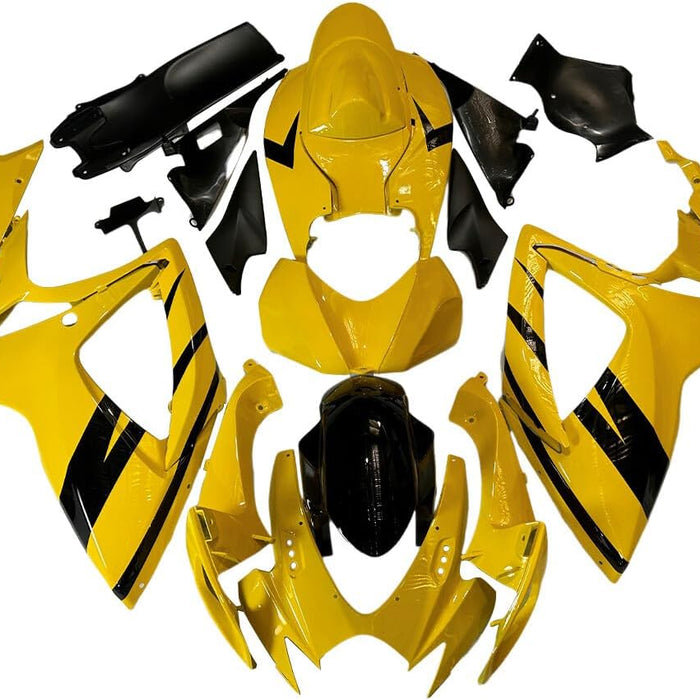 NT Injection Molding Fairing Fit for 2006 2007 GSXR 600 750 Yellow Black N150