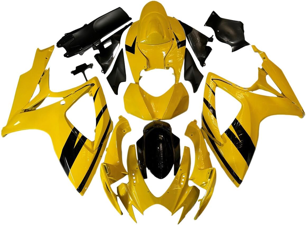 NT Fairing Fit for Suzuki 2006-2007 GSXR600/750 N150- Yellow Black | ABS Injection