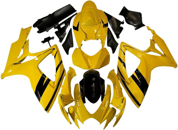 NT Injection Molding Fairing Fit for 2006 2007 GSXR 600 750 Yellow Black N150