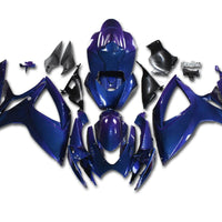 US STOCK NT Aftermarket Injection ABS Plastic Fairing Fit for GSXR 600/750 2006-2007 Blue Purple Chameleon N128 Available in CA