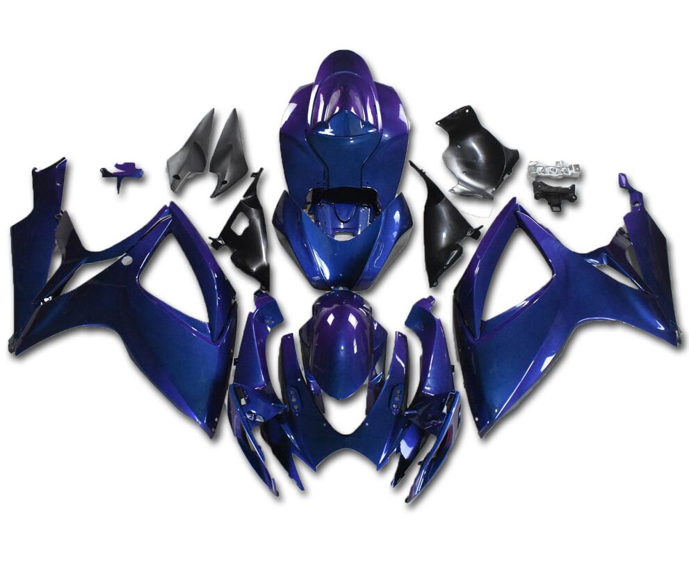 NT Fairing Fit for Suzuki 2006-2007 GSXR600/750 N128- Blue Purple Chameleon | ABS Injection, US Stock