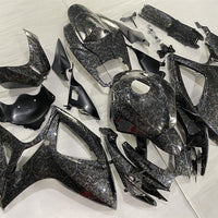 NT Aftermarket Injection ABS Plastic Fairing Kit Fit for GSXR 600/750 2006 2007 Black Blue Forged Carbon Fiber Look SU05
