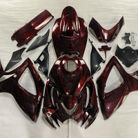 US STOCK NT Aftermarket Injection ABS Plastic Fairing Kit Fit for GSXR 600/750 2006 2007 Red Forged Carbon Fiber Look SU06 Available in CA