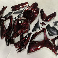 US STOCK NT Aftermarket Injection ABS Plastic Fairing Kit Fit for GSXR 600/750 2006 2007 Red Forged Carbon Fiber Look SU06 Available in CA