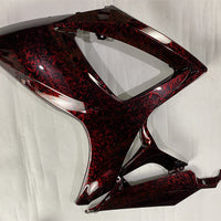 US STOCK NT Aftermarket Injection ABS Plastic Fairing Kit Fit for GSXR 600/750 2006 2007 Red Forged Carbon Fiber Look SU06 Available in CA