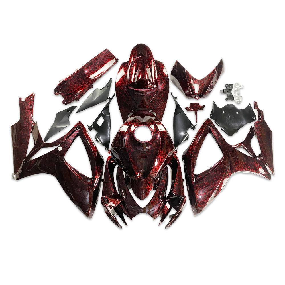NT Fairing Fit for Suzuki 2006-2007 GSXR600/750 SU06- Red Forged Carbon Fiber Look | ABS Injection