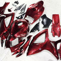 NT Aftermarket Injection ABS Plastic Fairing Kit Fit for GSXR 600/750 2006 2007 Red Ice Crack Forged Carbon Fiber Look SU11