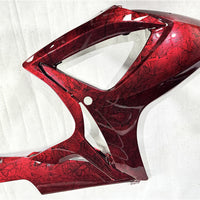 NT Aftermarket Injection ABS Plastic Fairing Kit Fit for GSXR 600/750 2006 2007 Red Ice Crack Forged Carbon Fiber Look SU11