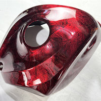 NT Aftermarket Injection ABS Plastic Fairing Kit Fit for GSXR 600/750 2006 2007 Red Ice Crack Forged Carbon Fiber Look SU11