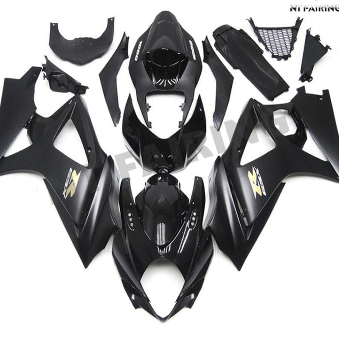 NT Injection Glossy Matte Black Fairing Kit Fit for  2007-2008 GSXR 1000 N048
