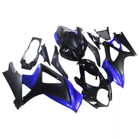 US STOCK NT Injection ABS Plastic Fairing Kit Fit for  2007-2008 GSXR 1000 Black Blue N068 Available in TX